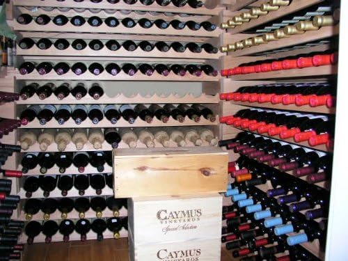 Modular Hardwood Wine Rack 48 Bottles Freestanding