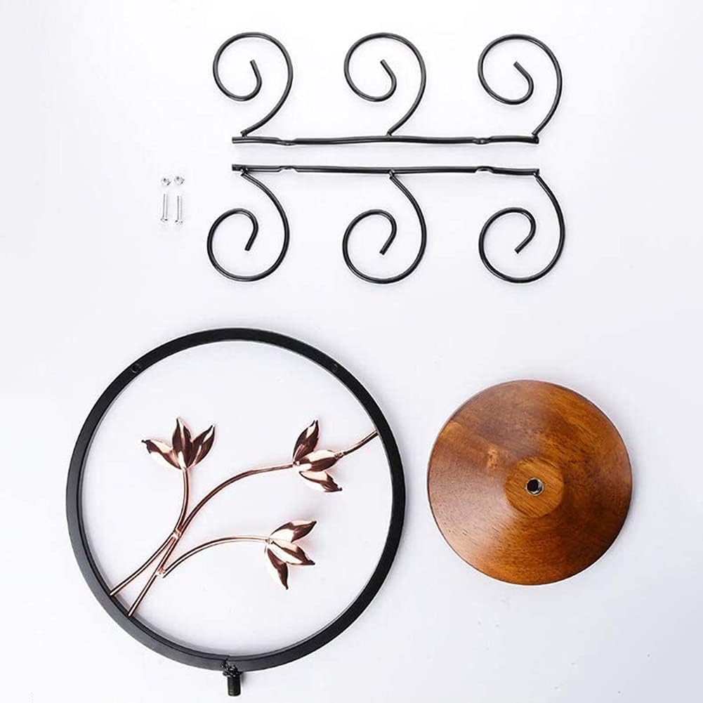 6 Hook Freestanding Wine Glass Rack with Wrought Iron Design