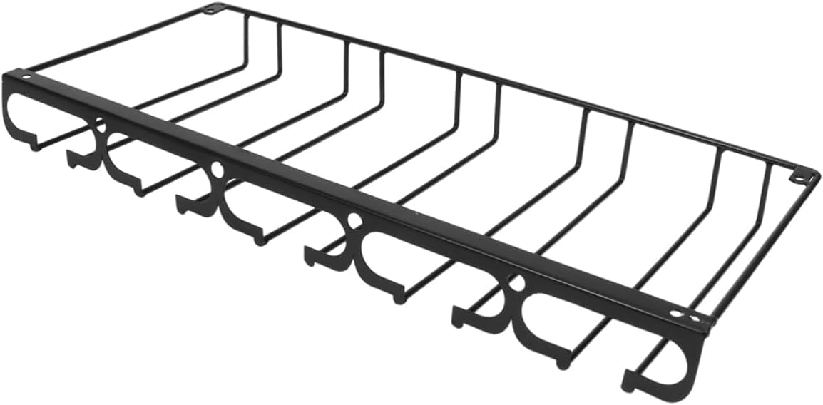 Zerodeko Iron Wine Cup Holder Rack - Stylish Stemware Display Shelf