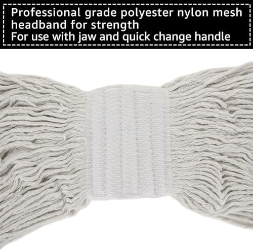 10Pcs Loop-End Mop Head Refills for Heavy Duty Cleaning