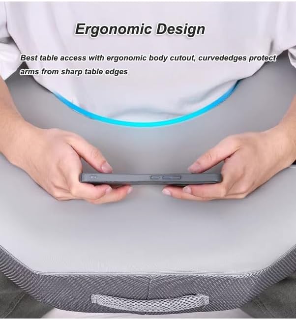 Memory Foam Reading Pillow with Lap Desk Support