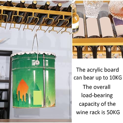 Adjustable Wine Glass Rack with Screws for Kitchen Wine Cellar