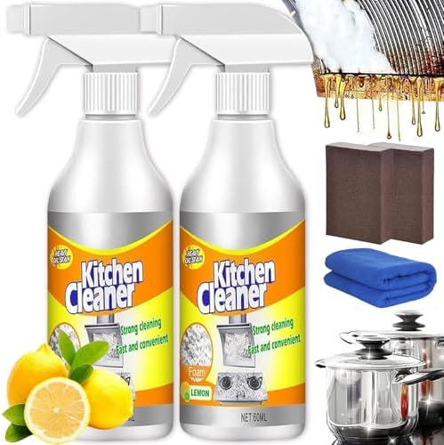Heavy Duty Kitchen Foam Cleaner 2PCS All-Purpose Stain Remover