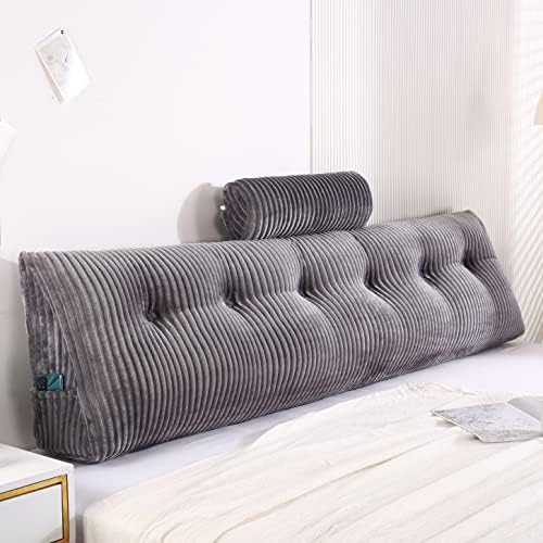 Gpround Wedge Headboard Pillow Set Large Bolster for Bed Rest