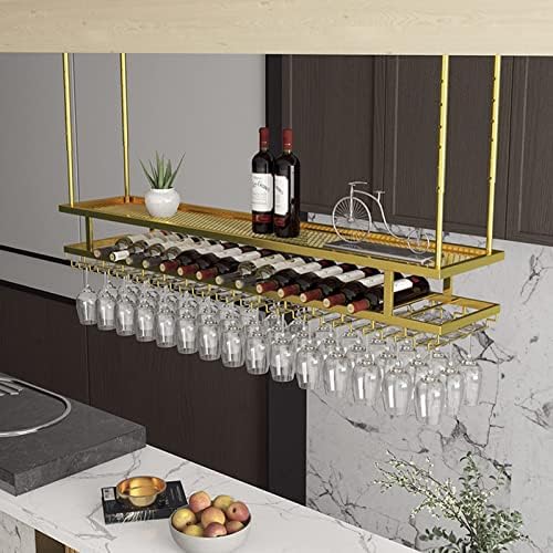 DASHADAO 2 Layer Ceiling Wine Glass Holder