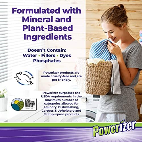 Powerizer 3 lb Laundry Dishwasher Powder Detergent