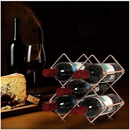 BOCbco Tabletop Wine Racks Rose Gold 5 Bottle Holder