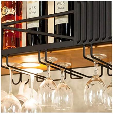 LASEVE Wall-Mounted Wine Rack Iron Wood Design