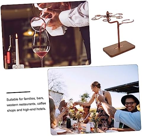 1pc Freestanding Wine Glass Rack for Home and Party Use 1
