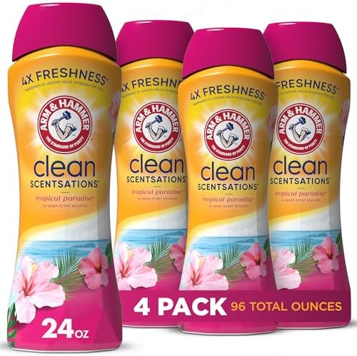 Arm Hammer In-Wash Scent Booster Tropical Paradise Pack of 4