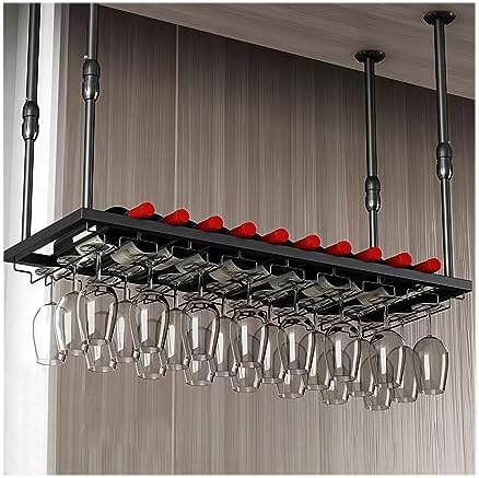LIGUOYI Hanging Wine Glass Rack Sturdy Durable Metal