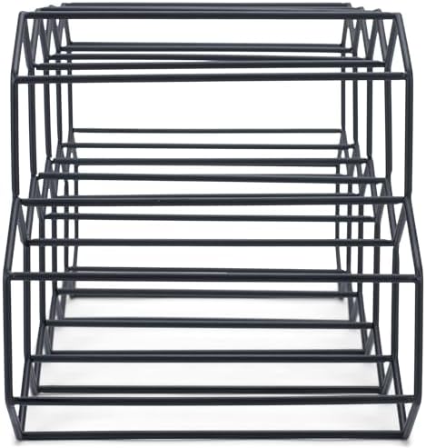 NAT Jules Honeycomb Black Iron Wine Rack 12 Bottles