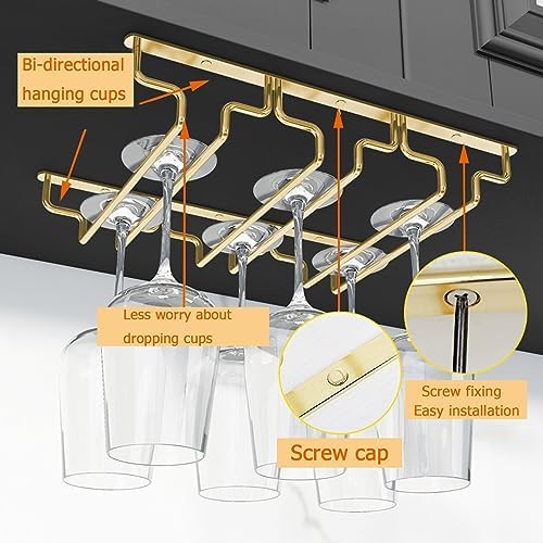 SAGIDAR Stemware Rack for Glasses Storage Stainless Steel