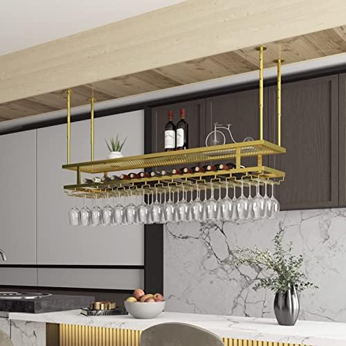 DASHADAO 2 Layer Ceiling Wine Glass Holder