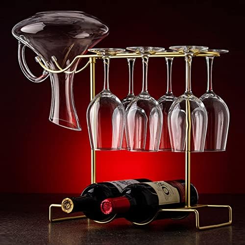 NWB Freestanding Wine Glass Holder with Decanter