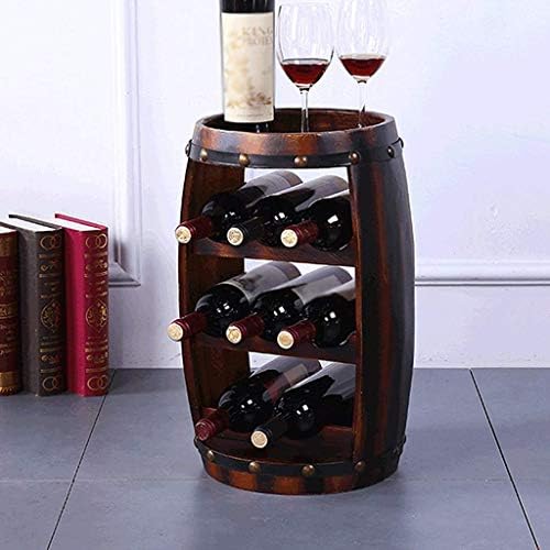 Oak Wine Barrel Storage Rack for Wine Whiskey and More
