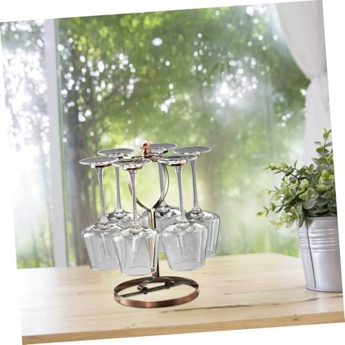 Ciieeo Iron Wine Glass Rack for Kitchen Bar Storage