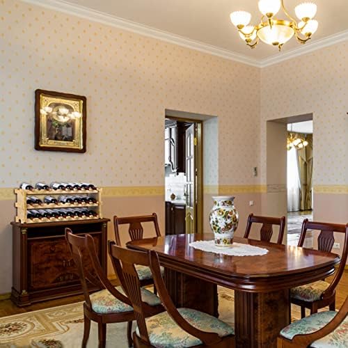 Finnhomy 27-Bottle Bamboo Wine Rack 3-Tier
