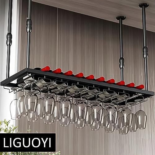 LIGUOYI Adjustable Wine Glass Holder for Kitchen Bar Pub