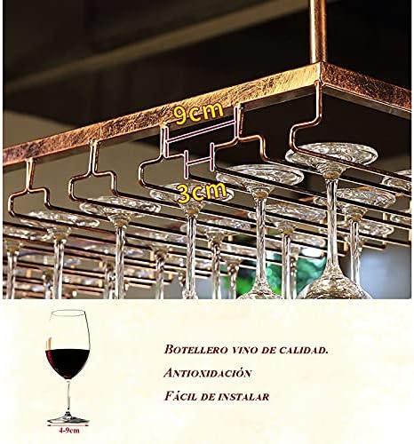 ZJDYDY Bronze Wall-Mounted Wine Rack