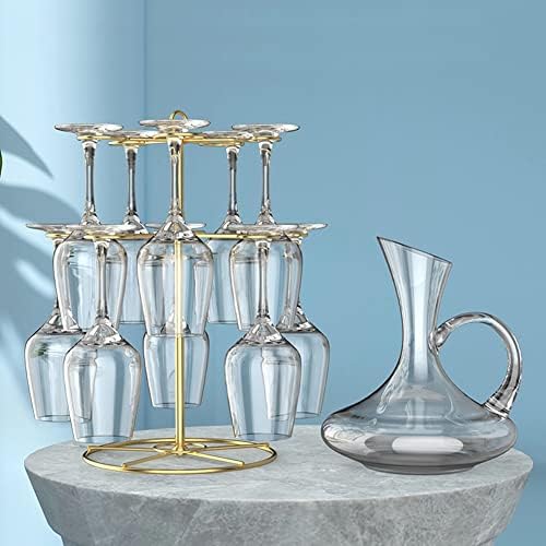 FaLKiN Wine Glass Rack with 10 Rotating Hooks 1