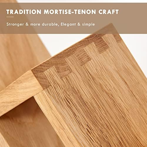 TRWISWDC Natural Oak Wine Rack Free Standing Holder