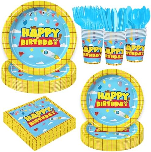 168Pcs Cartoon Story Party Decor Set for Kids