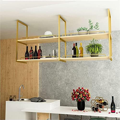 Ceiling Wine Rack - Retro Hanging Storage Shelf