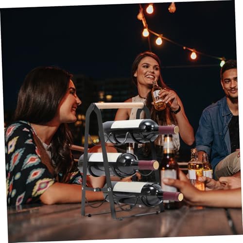 OUNONA Foldable Wine Rack for Small Spaces