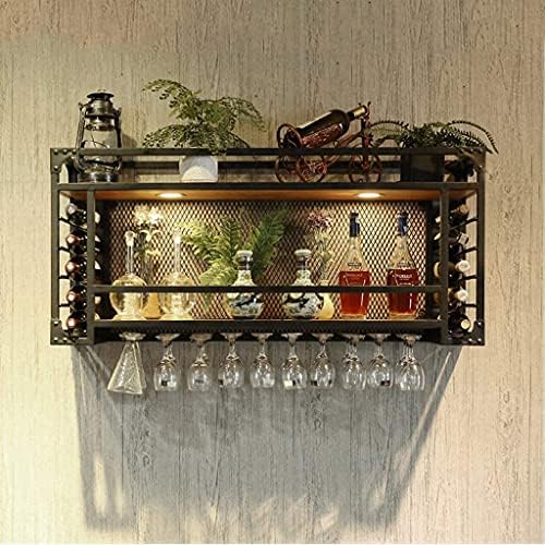 Vintage Rustic Wall-Mounted Wine Rack 1