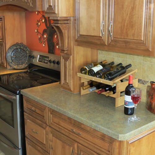 FixtureDisplays 28 Bottle Dakota Wine Rack with Display Top