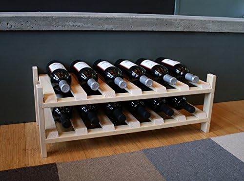 Creekside 12 Bottle Wine Shelves Pine