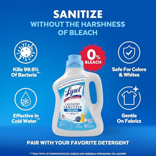 Lysol Laundry Sanitizer Additive 90 Fl Oz Free Clear