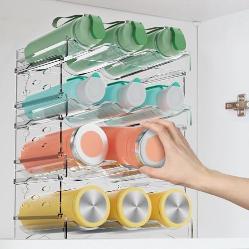 EZ COZY Stackable Wine Rack - 4 Tier for 12 Bottles