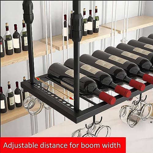 LIGUOYI Adjustable Wine Glass Rack for Kitchen and Bar