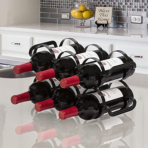 Mango Steam 6 Bottle Wine Rack - Black 1