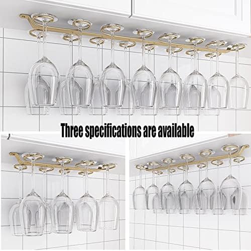 WORDFUN Gold Metal Wine Glass Holder 16 Hooks