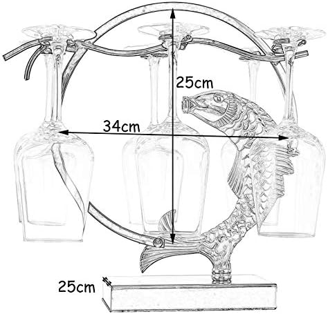 Elegant Tabletop Wine Rack Holds 6 Bottles