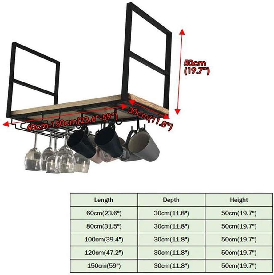 Wall-Mounted Wine Rack for Home and Kitchen