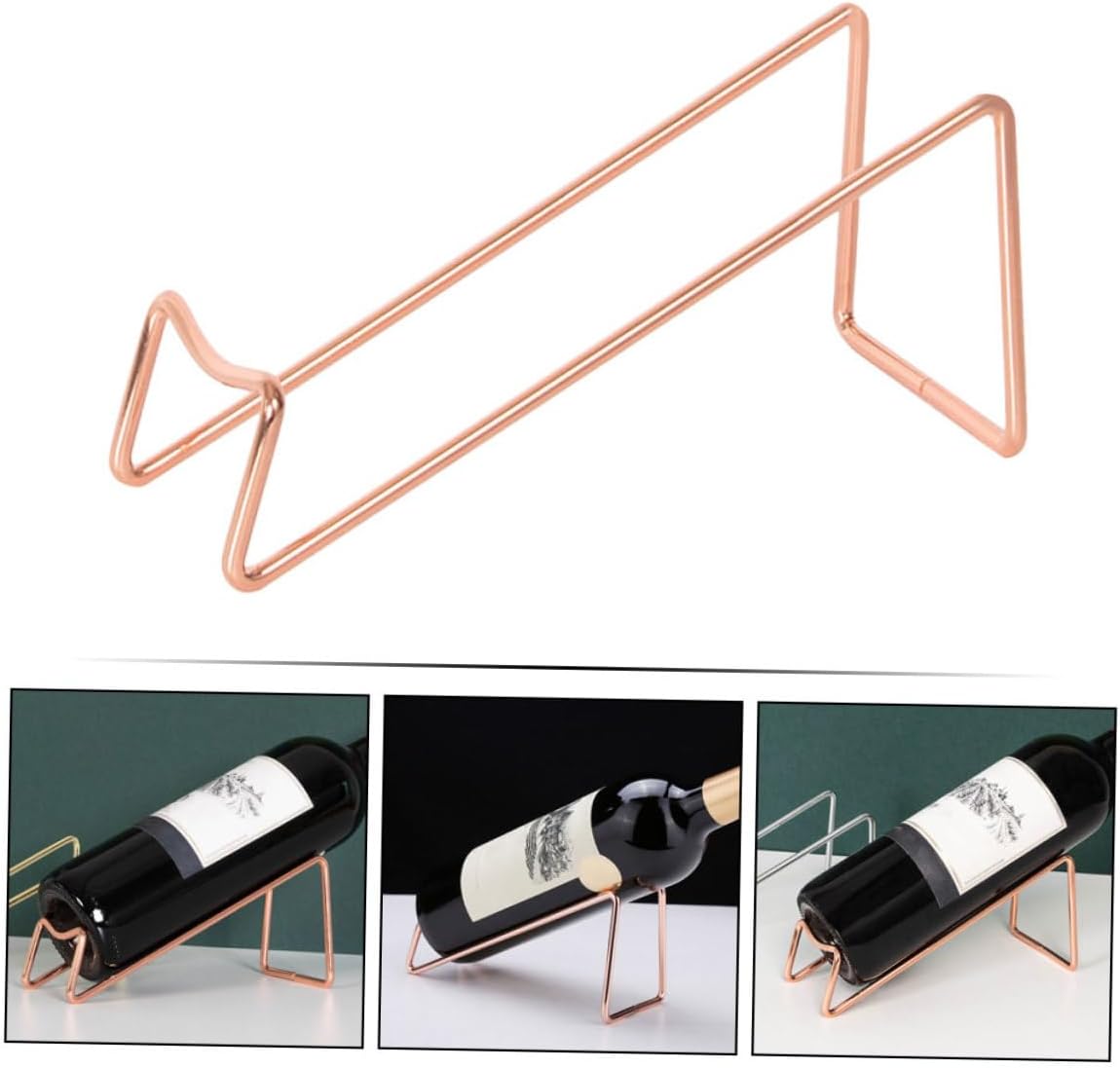 Wakauto 5pcs Metal Wine Holder for Kitchen and Bar Storage