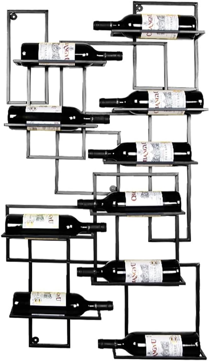 Bakufu Wall Mounted Wine Rack for 10 Bottles