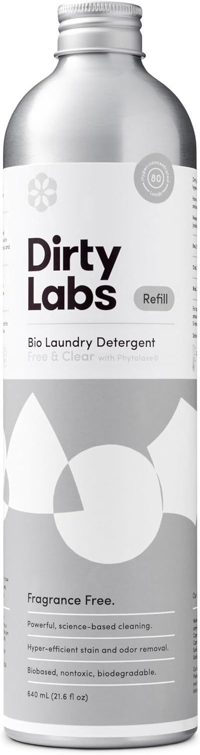 Dirty Labs Scent Free Bio Enzyme Liquid Laundry Detergent 80 Loads 1