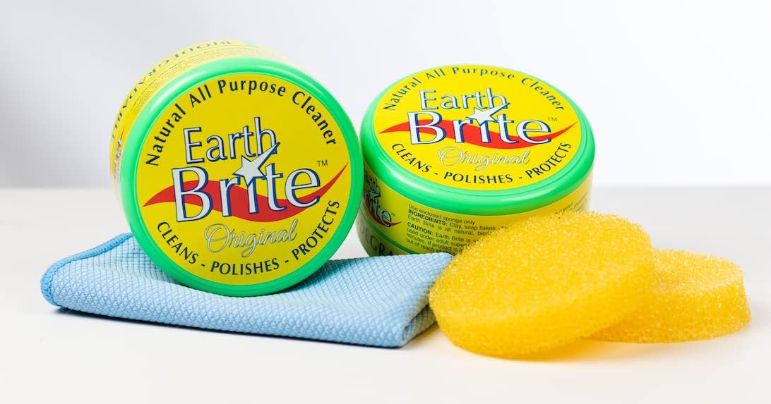 Earth Brite All Natural Multi-Purpose Cleaner 300g 2-Pack with Diamond Towel