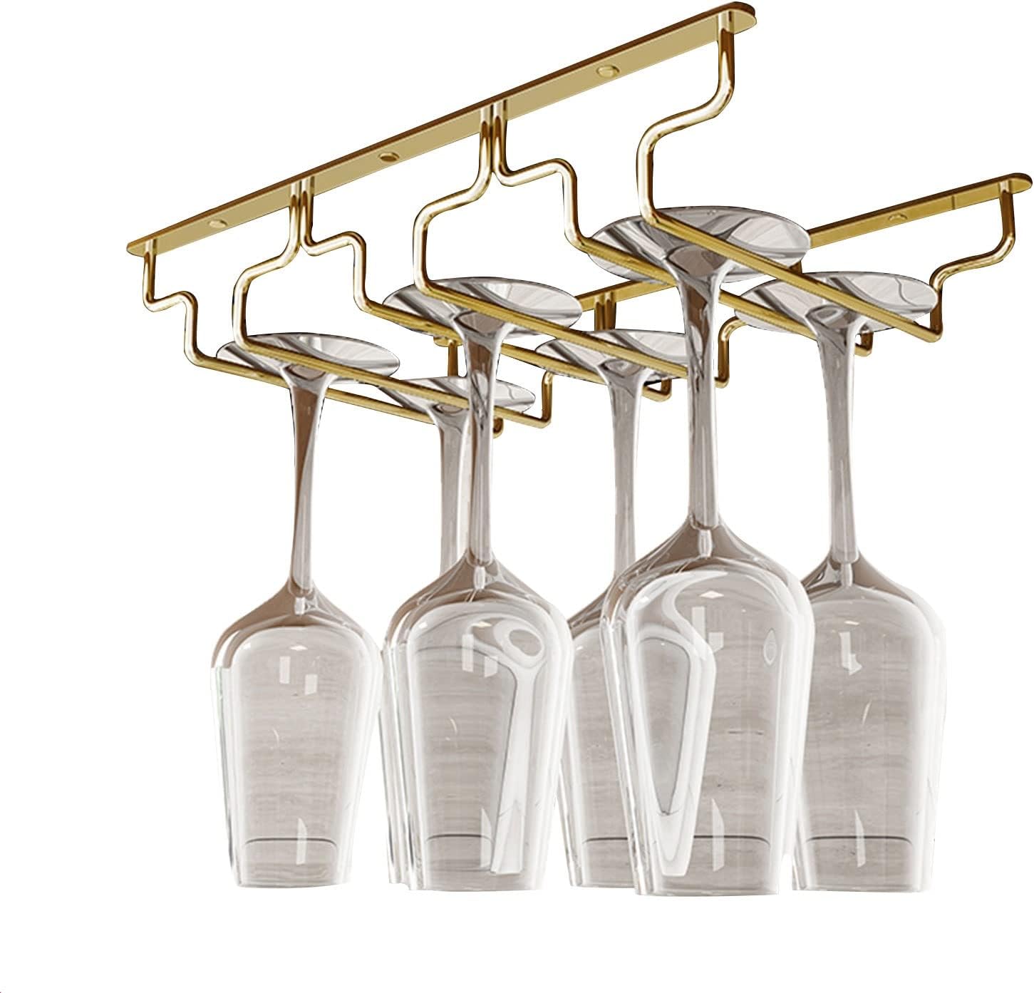 Wine Glasses Rack Under Cabinet - Stainless Steel