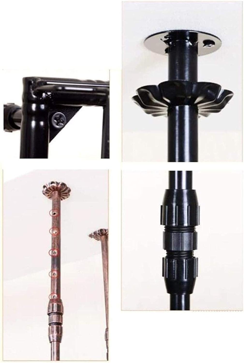 Wall Mounted Wine Rack with Double Layers and Adjustable Height