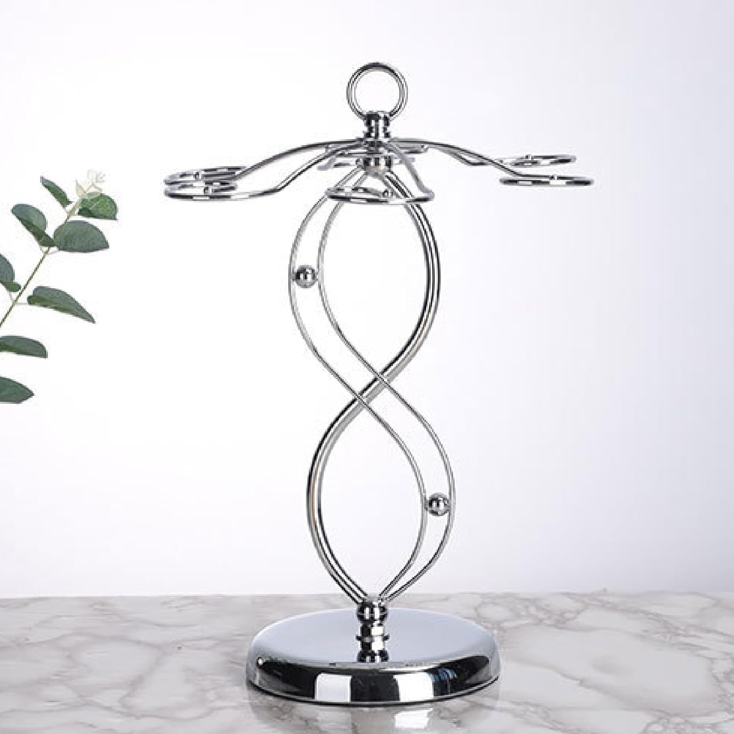 Modern Metal Wine Glass Rack with 6 Hooks