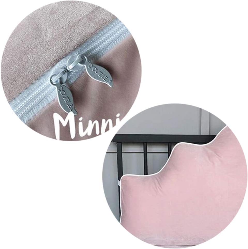 RUYII Velvet Reading Pillow with Zipper Design Green