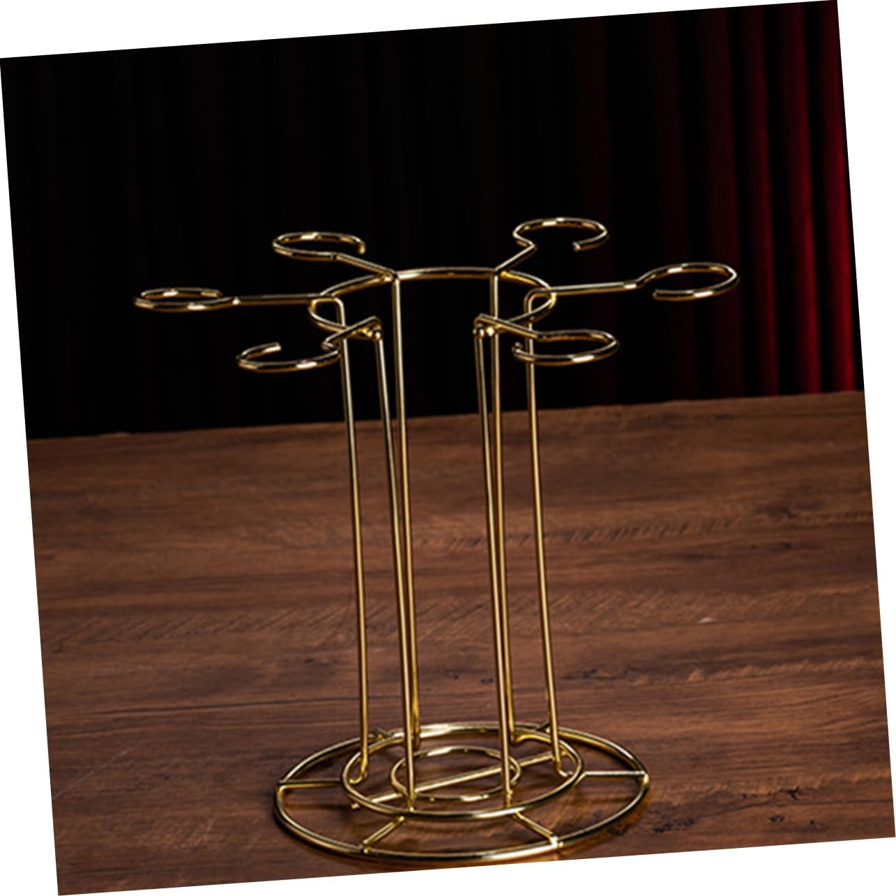 Cabilock Iron Wine Glass Holder Rack for Kitchen Bar