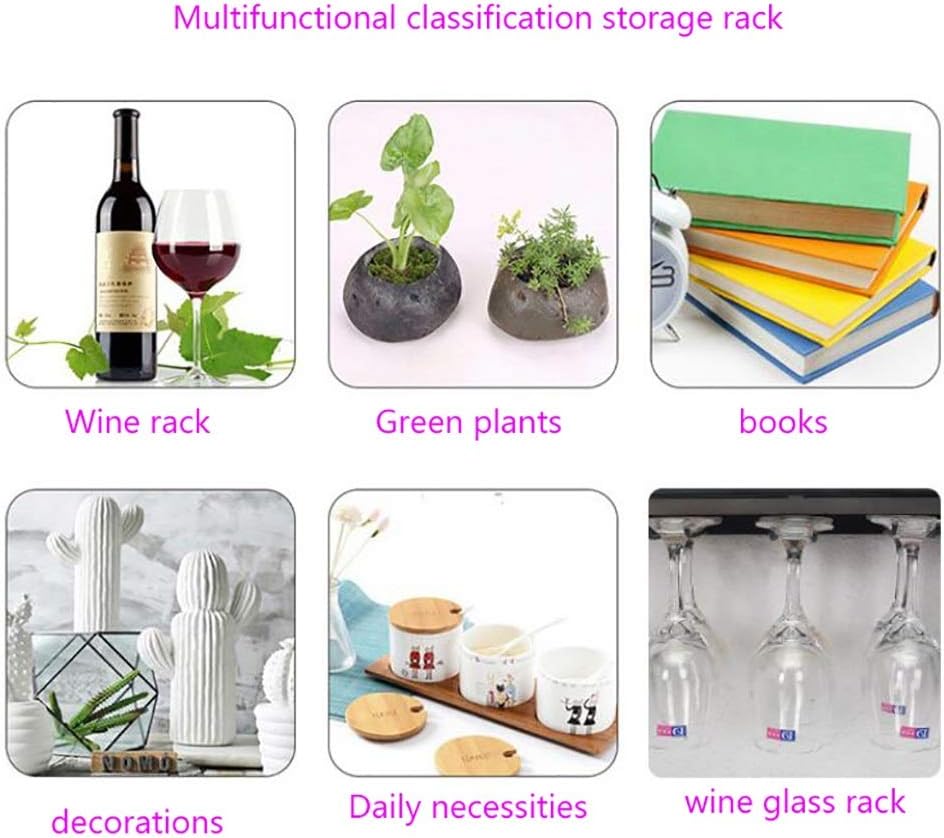 ZJDYDY Wall-Mounted Wine Rack with Solid Wood