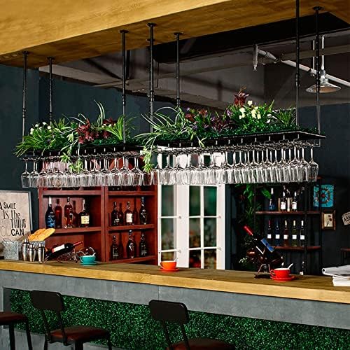 LUCEAE Ceiling Wine Rack with Adjustable Height 1